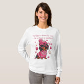 Valentine Dackel Hund T-Shirt (Vorne ganz)