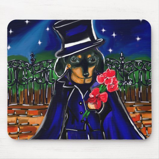 VALENTINE-DACKEL MOUSEPAD (Vorne)