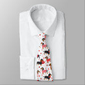 Valentine Dackel Neck Tie Krawatte (Gebunden)