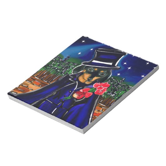 VALENTINE-DACKEL NOTIZBLOCK (Rotiert)