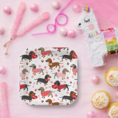 Valentine Dackel Pappteller (Party)