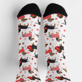 Valentine Dackel Socken (Oben)