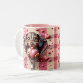 Valentine Dackel Tasse (Vorderseite Links)