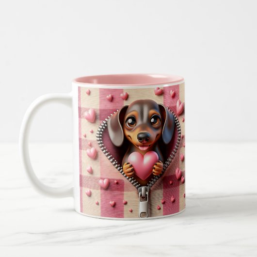 Valentine Dackel Tasse (Links)