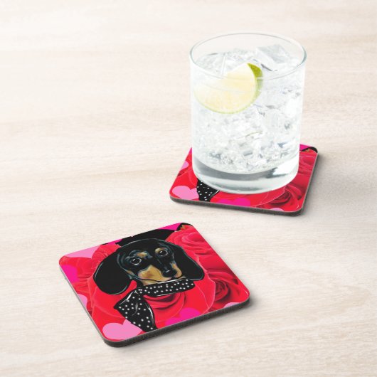 VALENTINE-DACKEL UNTERSETZER (Rechte Seite)