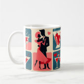 Valentine Dancing Couple Kaffeetasse (Links)