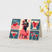 Valentine Dancing Couple Karte (Gelbe Blume)
