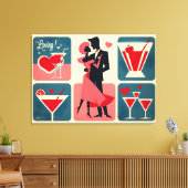 Valentine Dancing Couple Leinwanddruck (Insitu (Wohnzimmer))
