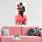 Valentine Dancing Couple Leinwanddruck (Insitu (Wohnzimmer))