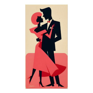 Valentine Dancing Couple Poster
