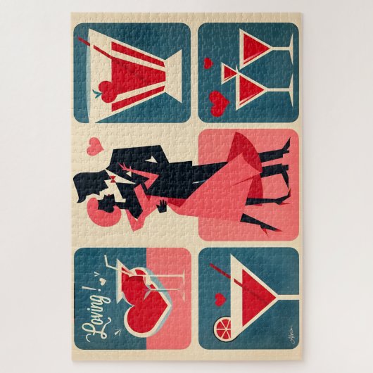 Valentine Dancing Couple Puzzle (Vertikal)