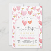 Valentine Day Baby Dusche Einladung (Vorderseite)