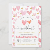 Valentine Day Baby Dusche Einladung (Vorderseite)