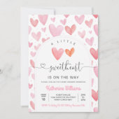 Valentine Day Baby Dusche Einladung (Vorderseite)