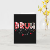 Valentine Day Bruh Funny Meme Brother Greeting T-S Karte (Gelbe Blume)