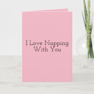 Valentine' Day Card Liebe Napping Jubiläum Liebe Feiertagskarte