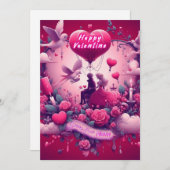 Valentine Day Card v1 Feiertagskarte (Vorne/Hinten)