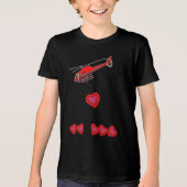 Valentine Day Construction Helicopter Tri-Blend Shirt (Vorderseite)