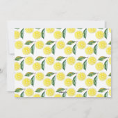 Valentine Day Dinner Lemon Party Feiertagskarte (Rückseite)
