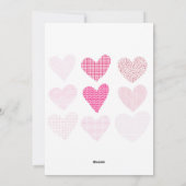 Valentine Day Dinner Party Feiertagskarte (Rückseite)