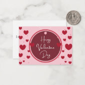 Valentine Day Flat Note Card Mitteilungskarte (Vorderseite/Rückseite Beispiel)