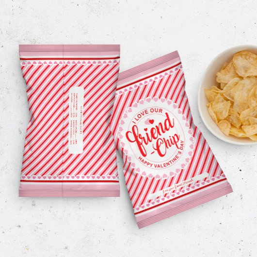 Valentine Day Friend-Chip Chip Bag Wrapper Flyer
