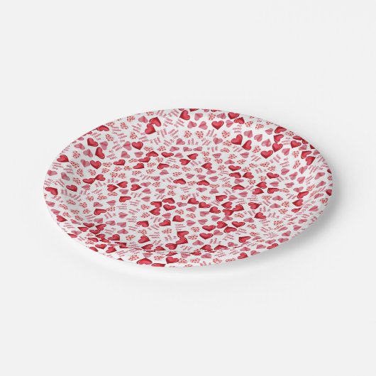 Valentine Day Funny Liebe Pappteller (Schrägansicht)