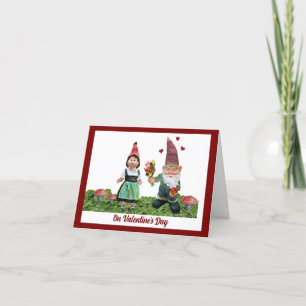 Valentine Day Gnome Urlaubskarte Feiertagskarte