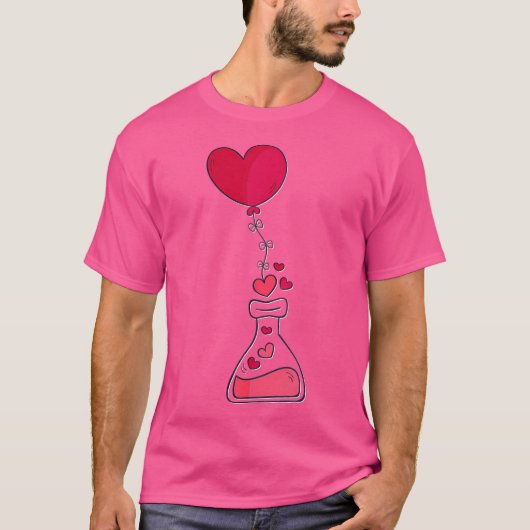 Valentine Day Liebe Herz Rotes T-Shirt Bestes Gesc (Vorderseite)
