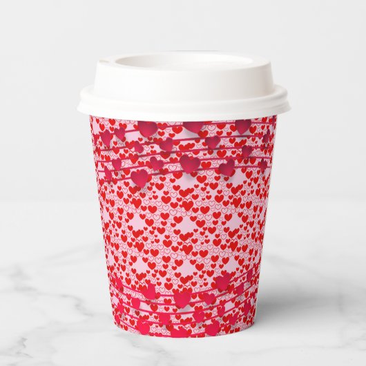 Valentine Day Party Liebe Pappbecher (Rückseite)