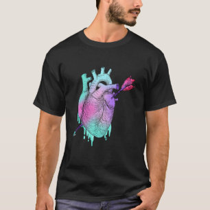 Valentine Day Pastel Farbe Goth Anatomisches Herz  T-Shirt