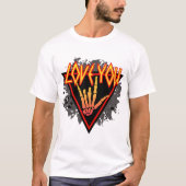 Valentine day´s Love romantic holiday heart romans T-Shirt (Vorderseite)