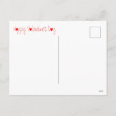 Valentine Day Sloth Postkarte (Rückseite)