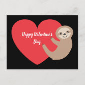 Valentine Day Sloth Postkarte (Vorderseite)
