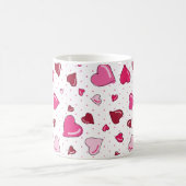 Valentine Day Sweetheart Rosa Herz Polka Dot Kaffeetasse (Mittel)