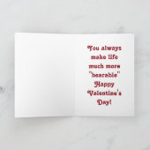 Valentine Dear Husband Feiertagskarte (Innenseite)