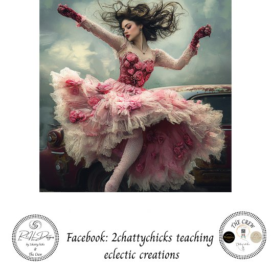 Valentine Decoupage Liebe Tanzen Seidenpapier