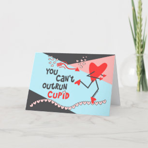 Valentine des Runners - Die Cupid Card kann nicht Feiertagskarte