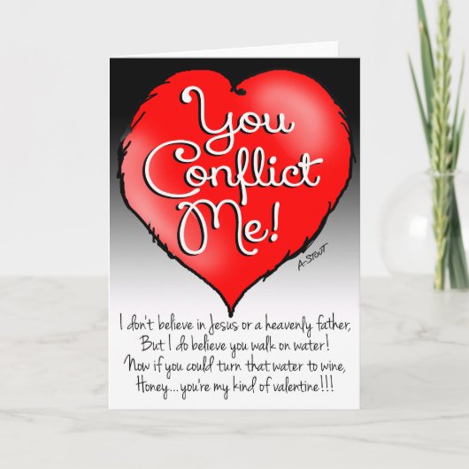 Valentine des Ungläubigen - Feiertagskarte (Vorderseite)