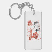 Valentine-Design: Roller und Ballons Schlüsselanhä Schlüsselanhänger (Vorderseite links)