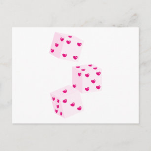 Valentine Dice Postkarte