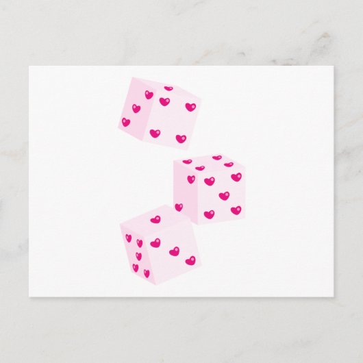 Valentine Dice Postkarte (Vorderseite)