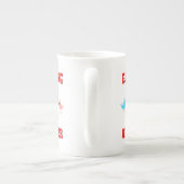 Valentine, die sich für eine weitere VogelpaarLieb Porzellantasse (Rückseite)