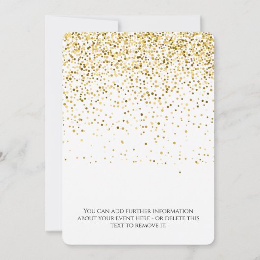 Valentine Dinner Party Einladung (Rückseite)