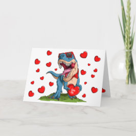 Valentine Dinosaur Karte