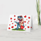 Valentine Dinosaur Karte (Vorderseite)