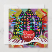 Valentine Disco Einladung (Vorderseite)