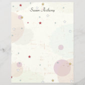 Valentine Distressed Stars Circle Stationary Paper (Rückseite)