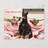 Valentine Dobercard Feiertagspostkarte (Vorderseite)