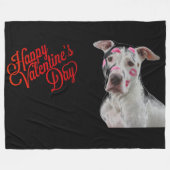 VALENTINE DOG FLEECEDECKE (Vorderseite (Horizontal))